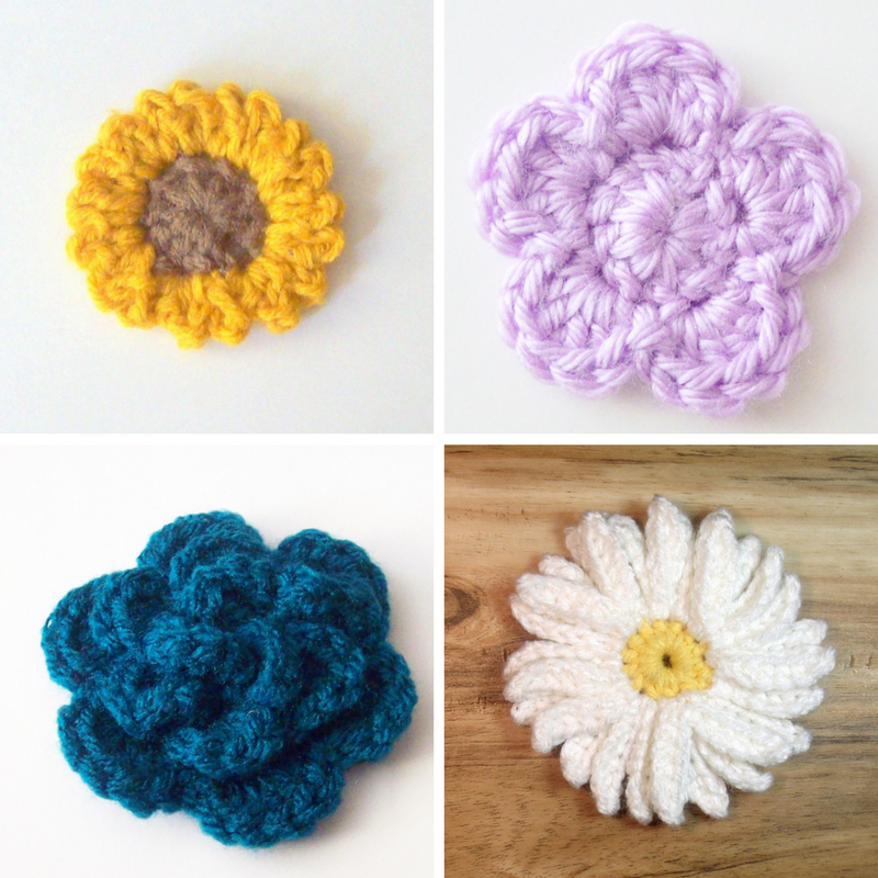 Crochet Flowers Pattern Bundle PDF