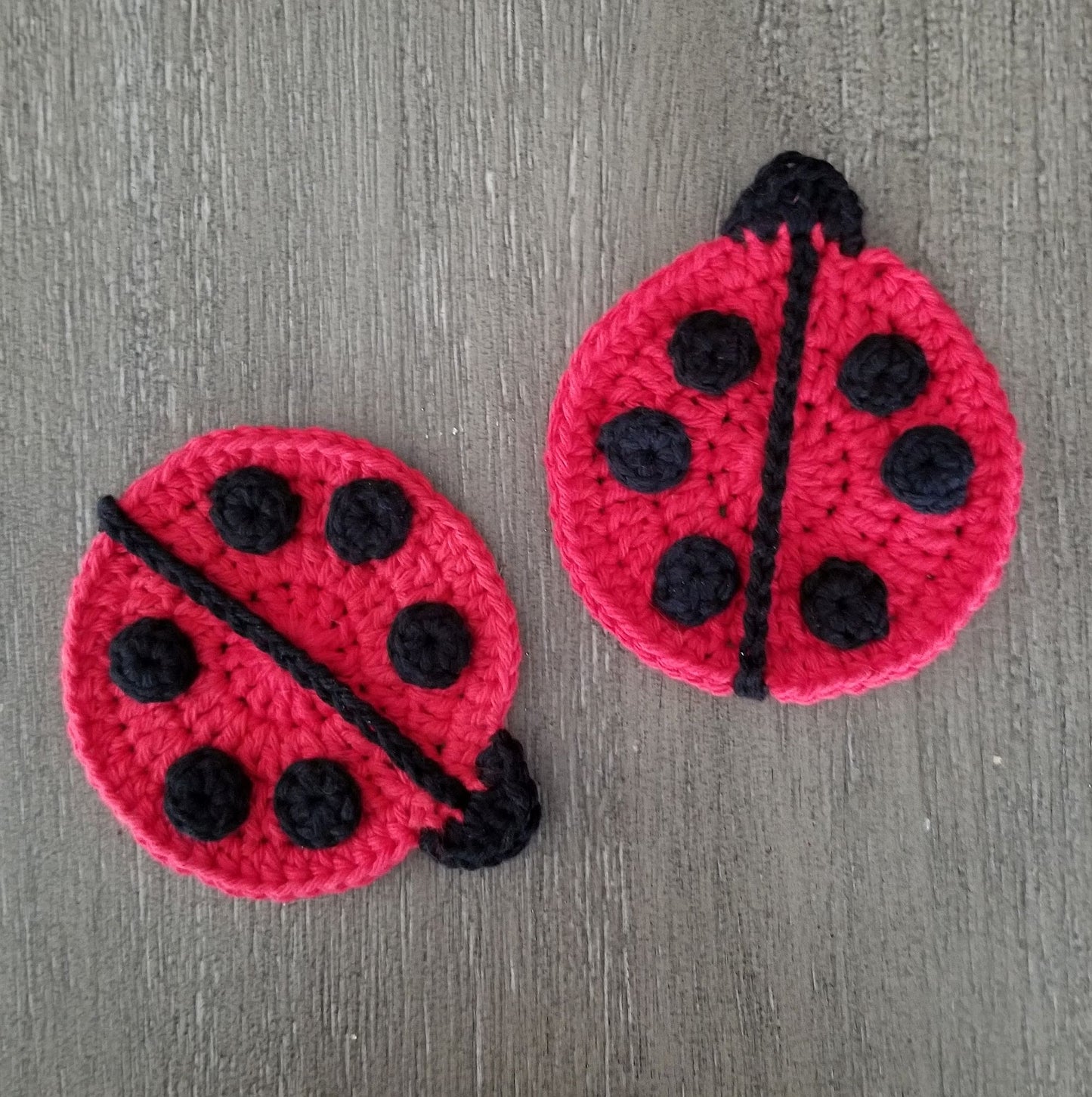 Ladybug Coasters Crochet Pattern PDF