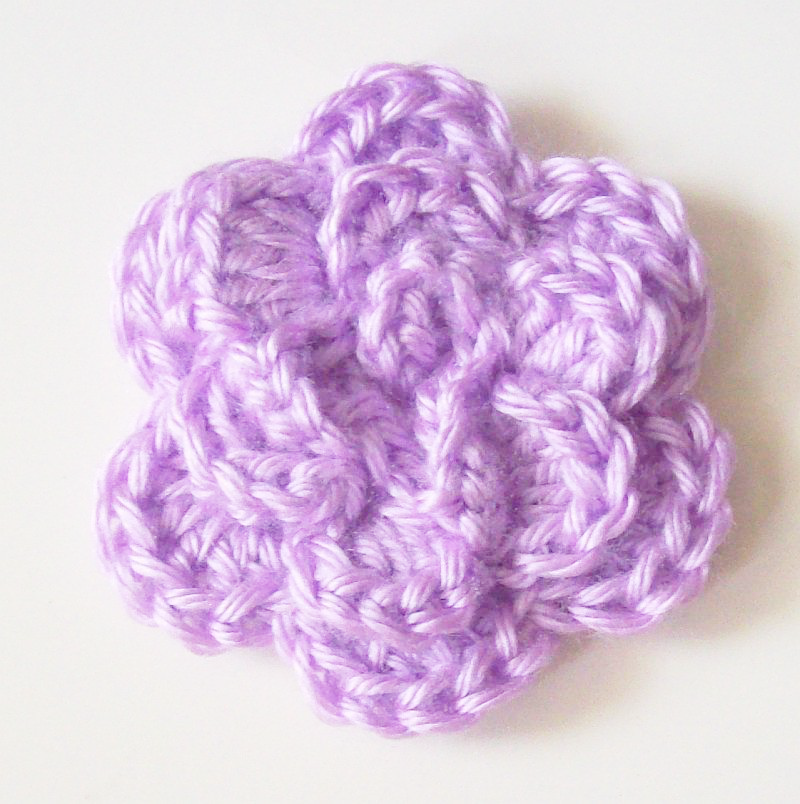Three Layer Flower Crochet Pattern PDF