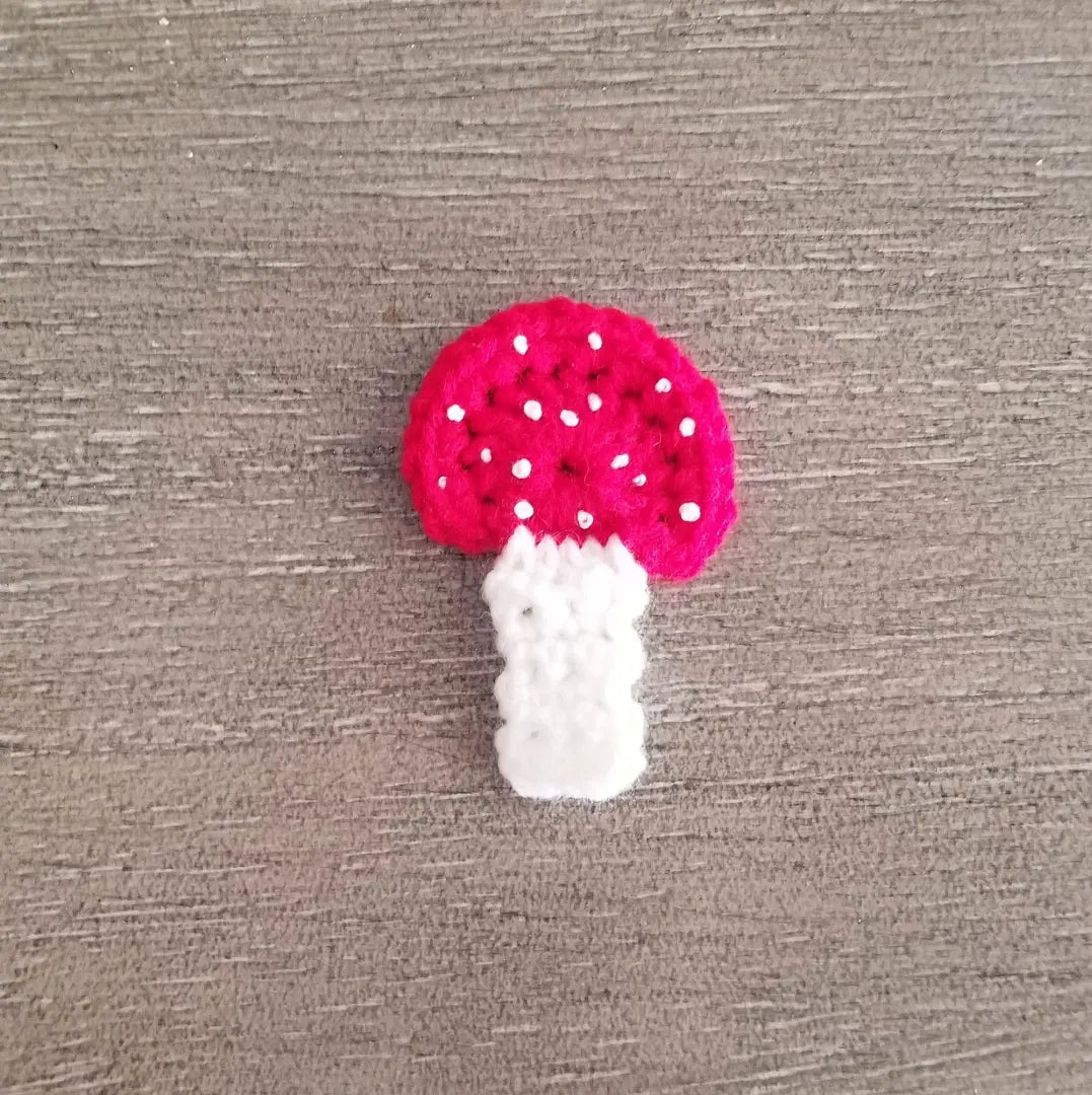 Mushroom Applique Crochet Pattern, PDF Digital Download