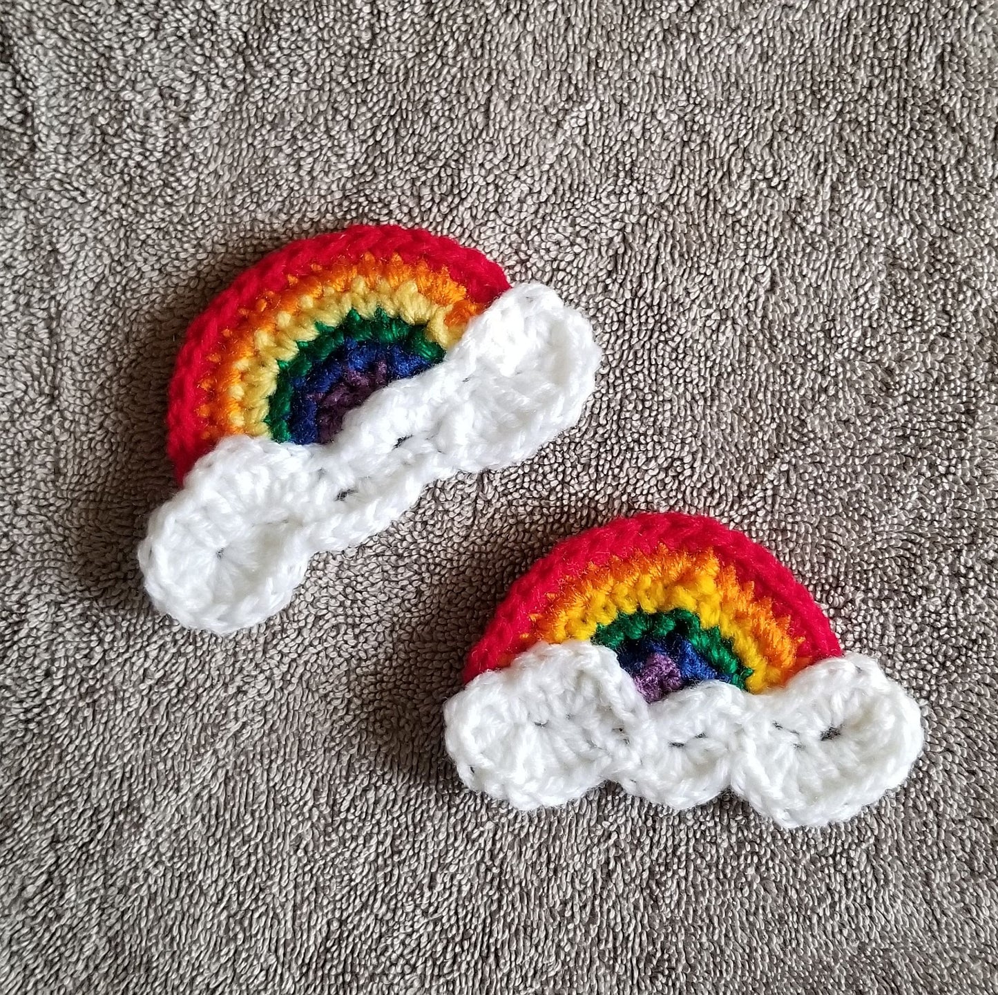 Rainbow Applique Crochet Pattern, PDF Digital Download