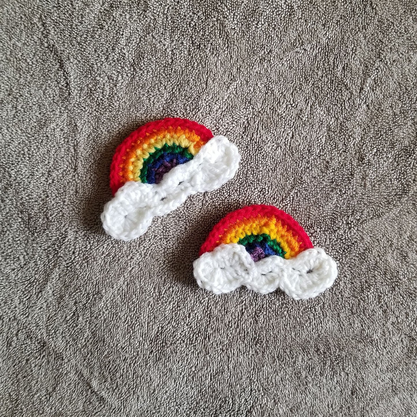 Rainbow Applique Crochet Pattern, PDF Digital Download