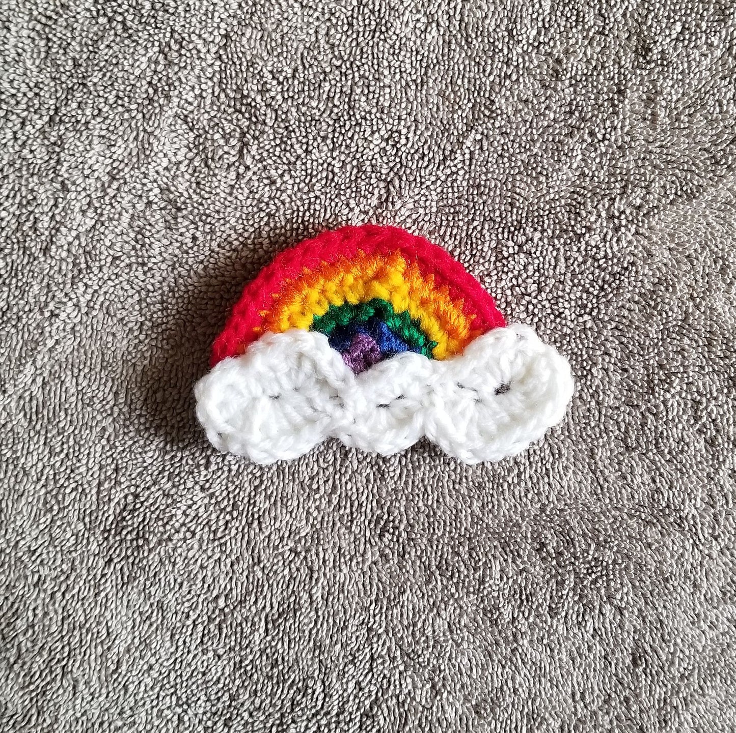 Rainbow Applique Crochet Pattern, PDF Digital Download