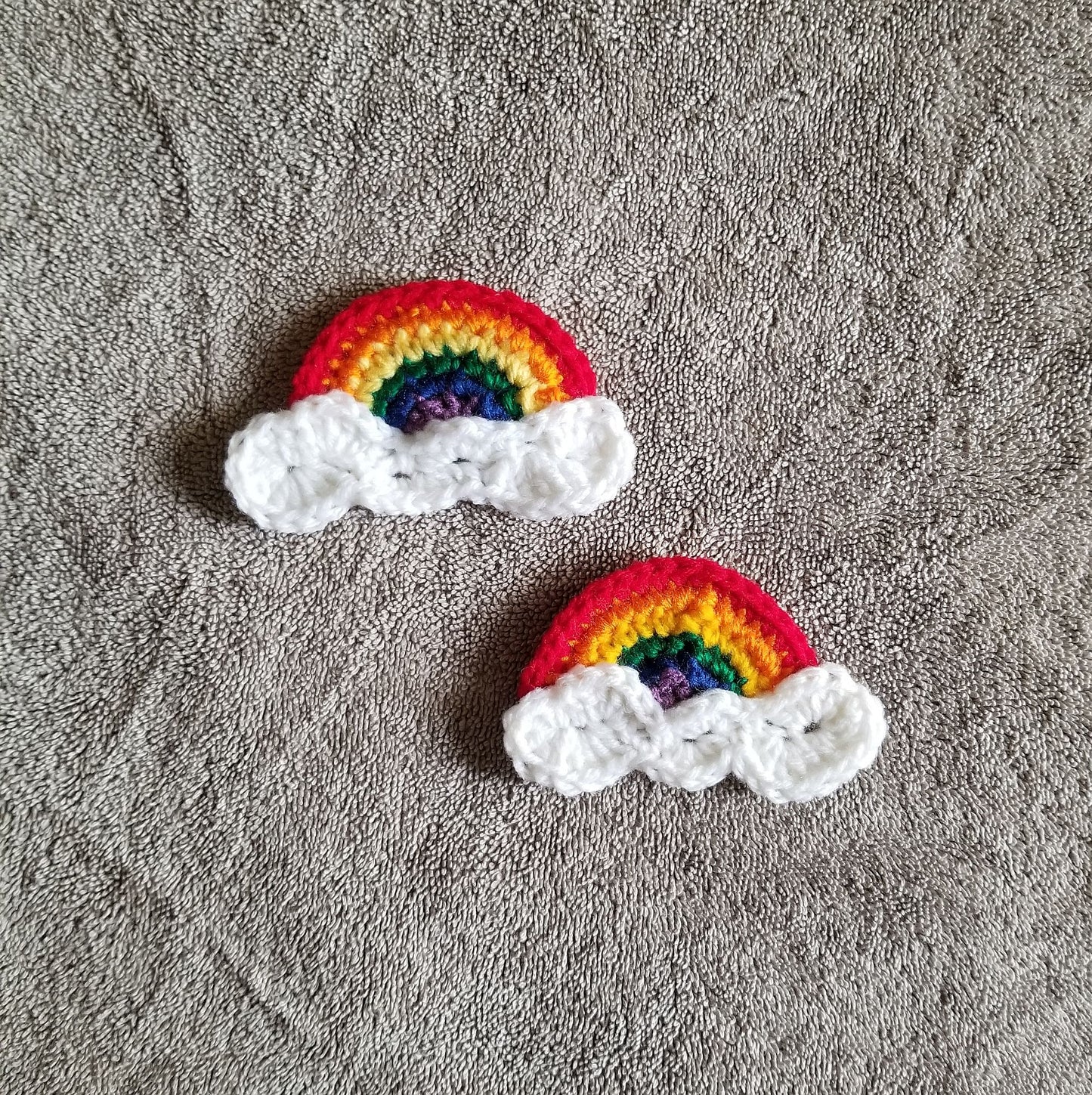 Rainbow Applique Crochet Pattern, PDF Digital Download