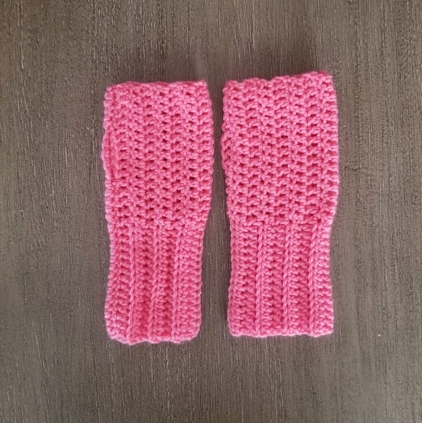 Ribbed Fingerless Gloves Crochet Pattern PDF