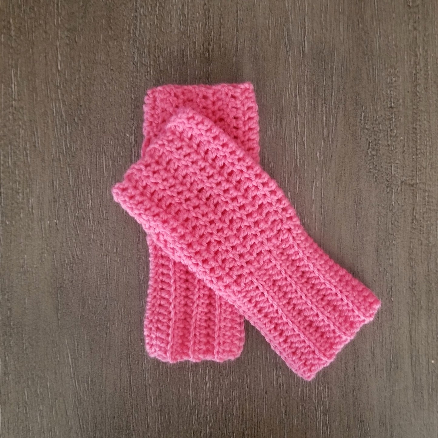 Ribbed Fingerless Gloves Crochet Pattern PDF