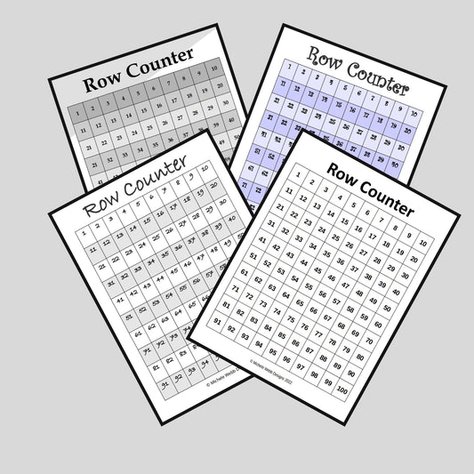 Row Counter Bundle, PDF Digital Download