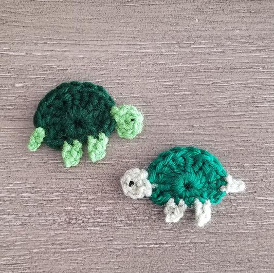 Turtle Applique Crochet Pattern, PDF Digital Download