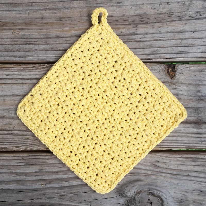 Textured Potholder Crochet Pattern PDF