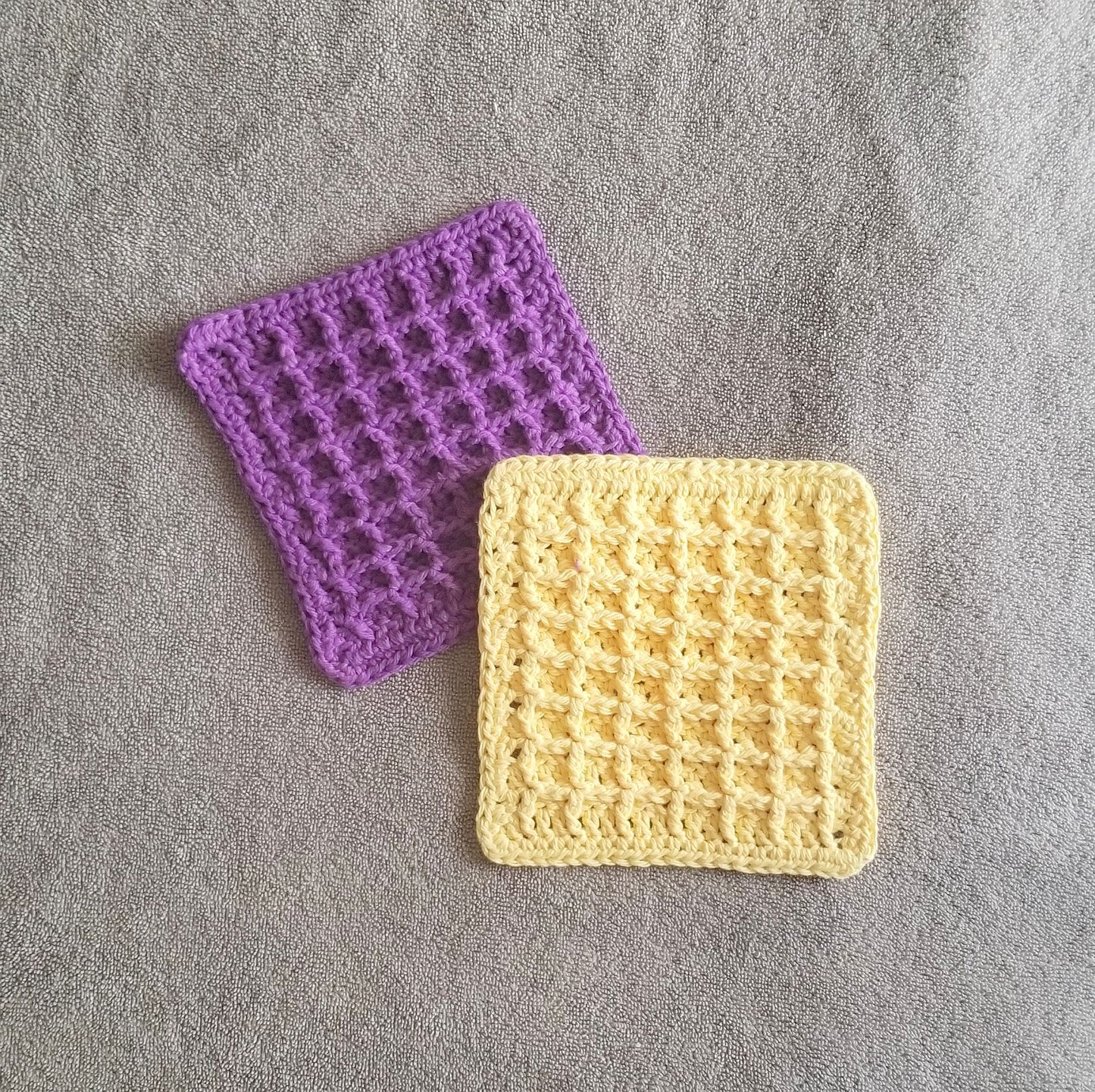 Waffle Stitch Dishcloth Crochet Pattern, PDF Digital Download