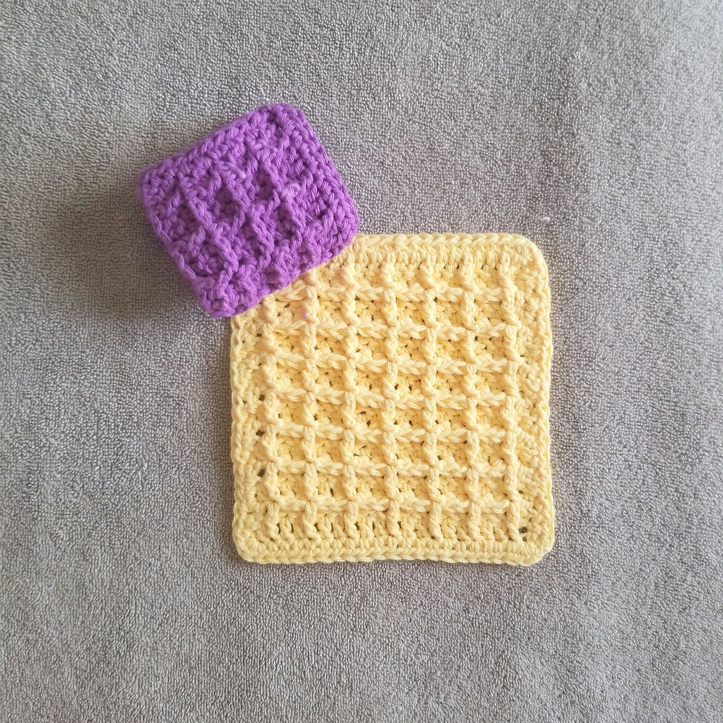 Waffle Stitch Dishcloth Crochet Pattern, PDF Digital Download