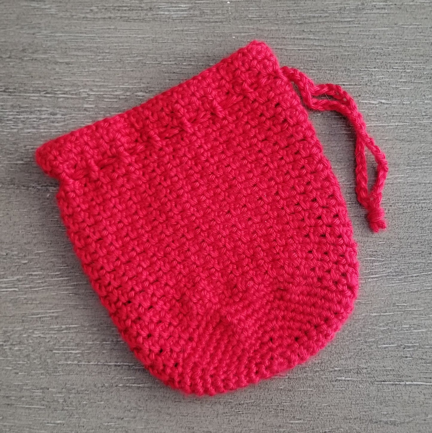 Woven Drawstring Bag Crochet Pattern PDF