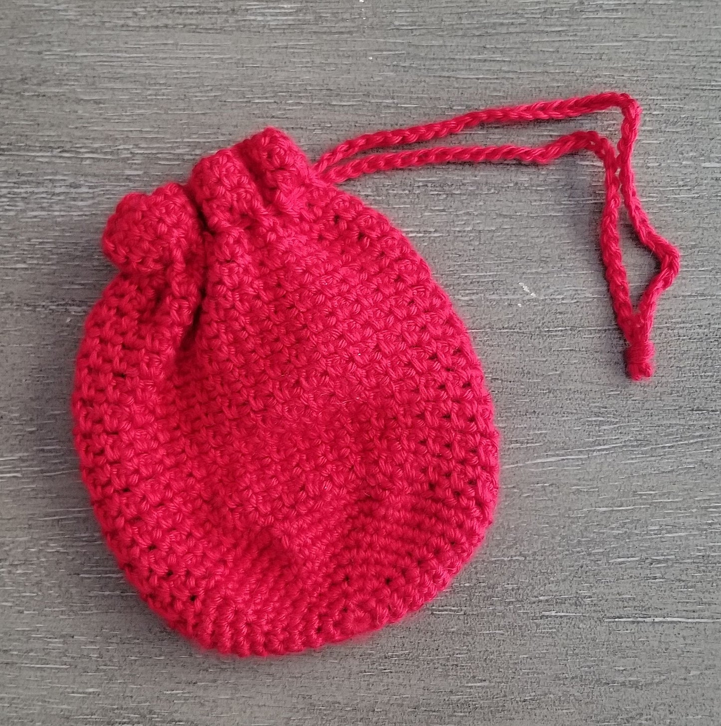 Woven Drawstring Bag Crochet Pattern PDF