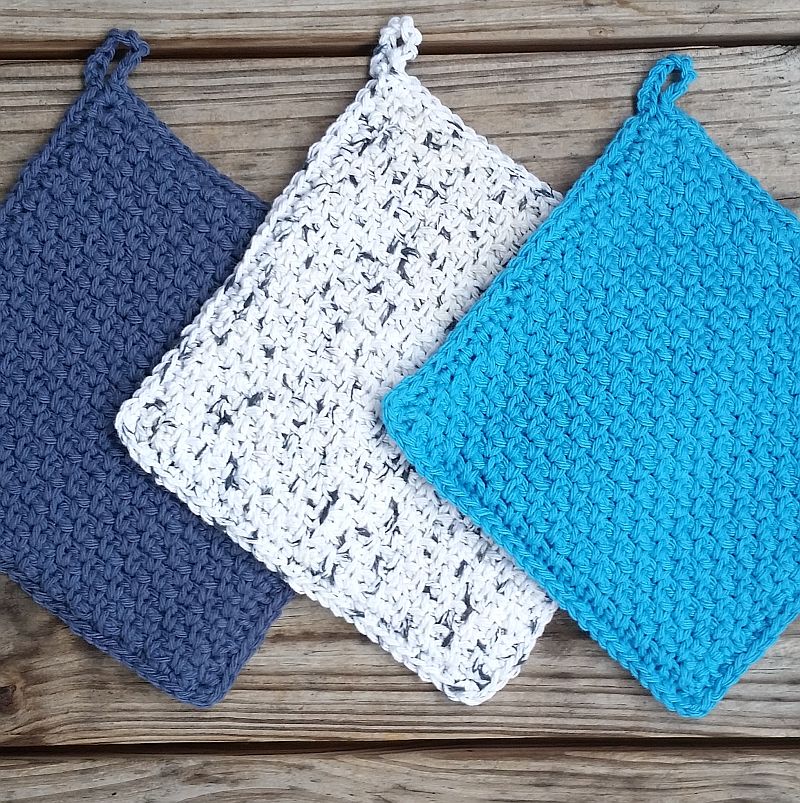 Woven Potholder Crochet Pattern PDF