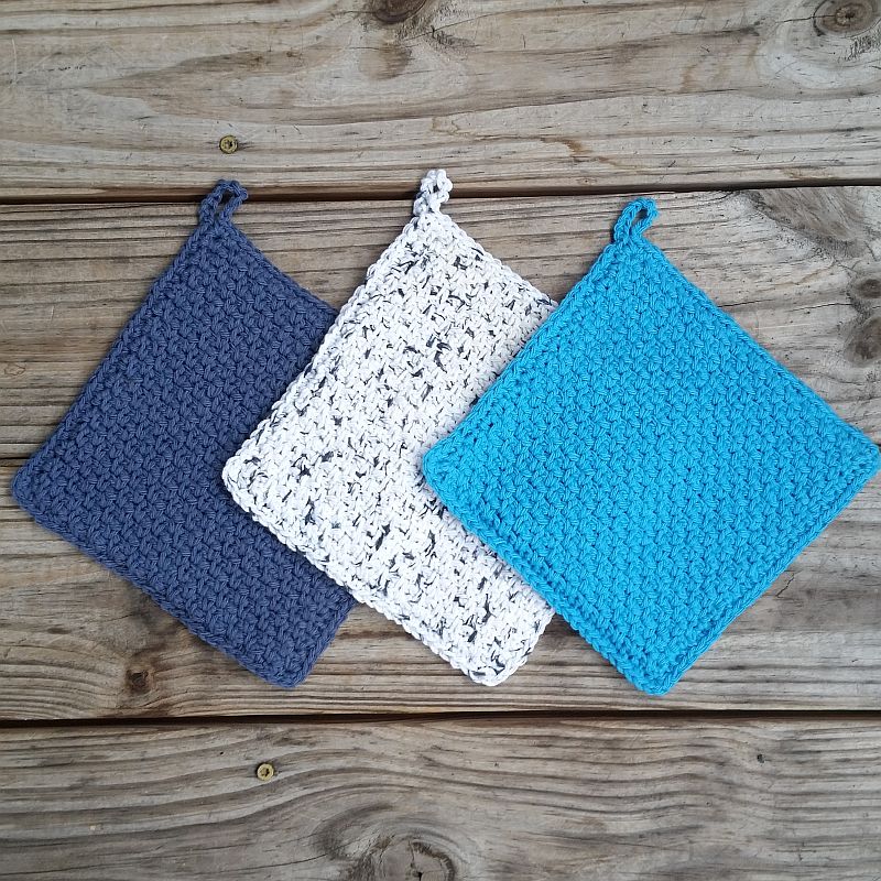 Woven Potholder Crochet Pattern PDF