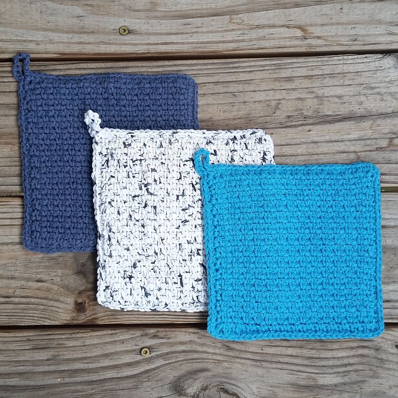 Woven Potholder Crochet Pattern PDF