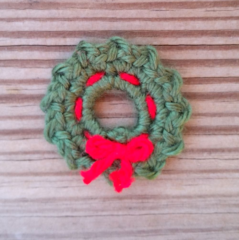 Wreath Applique Crochet Pattern PDF