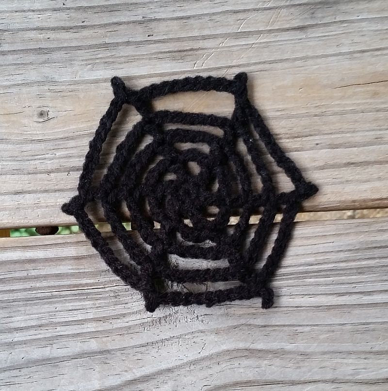 Spiderweb Applique Crochet Pattern, PDF Digital Download