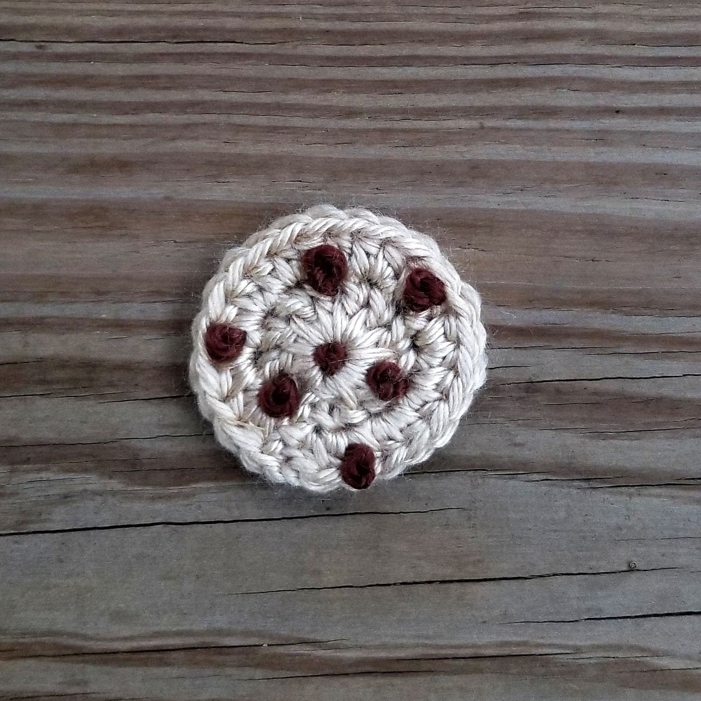 Chocolate Chip Cookie Crochet Pattern, PDF Digital Download