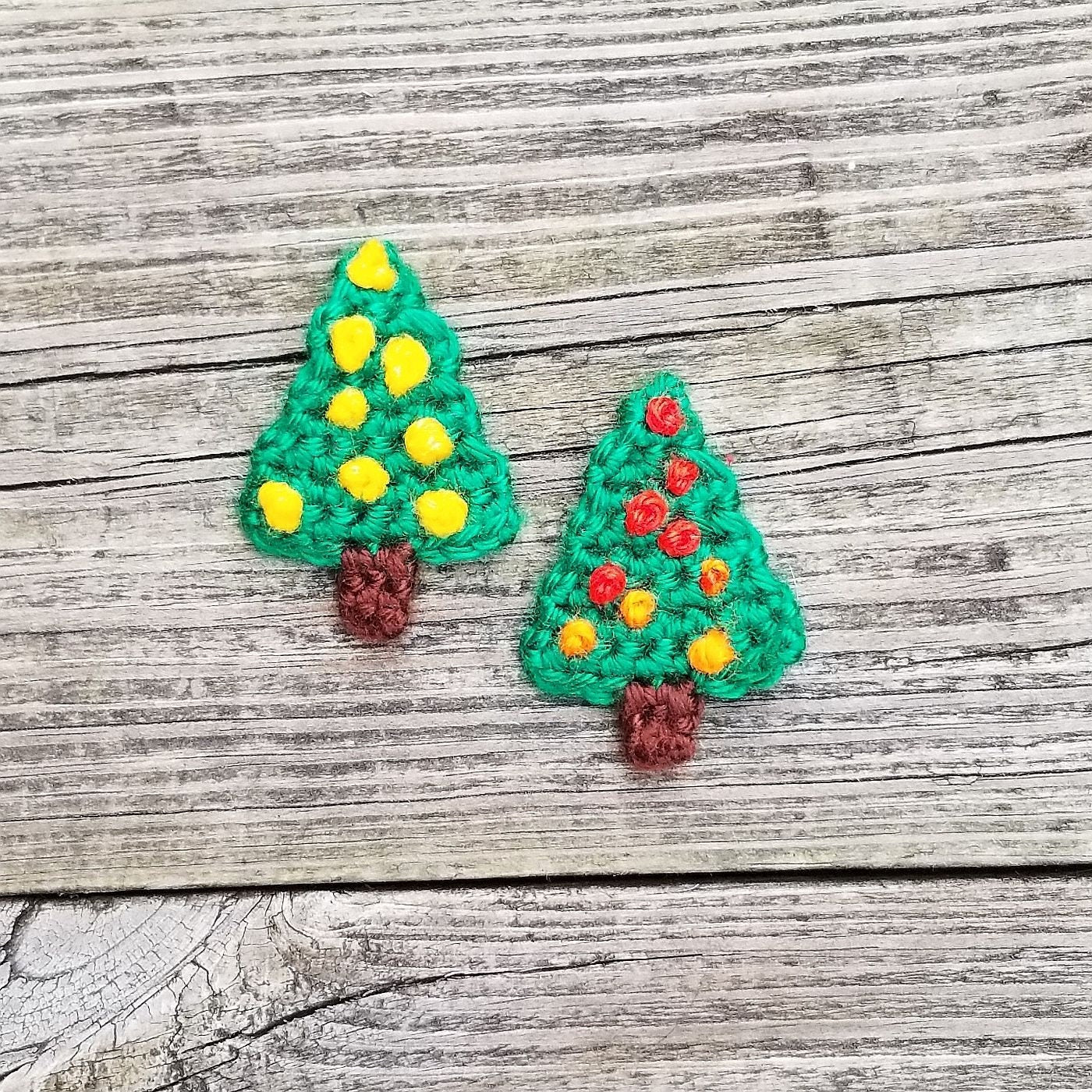 Christmas Tree Applique Crochet Pattern, PDF Digital Download
