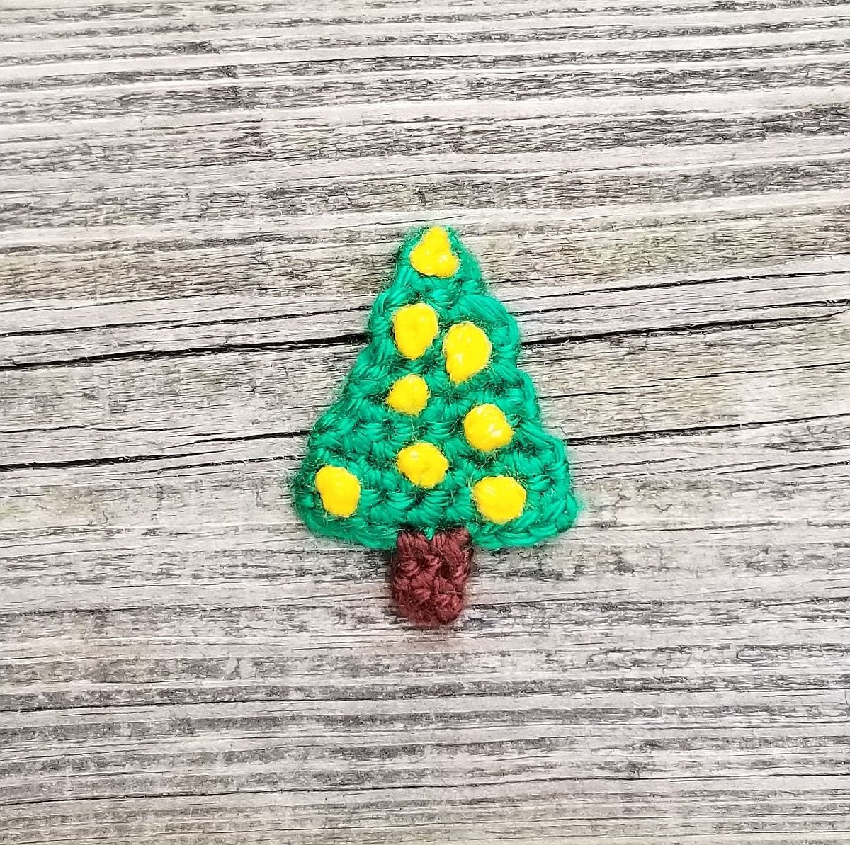 Christmas Tree Applique Crochet Pattern, PDF Digital Download