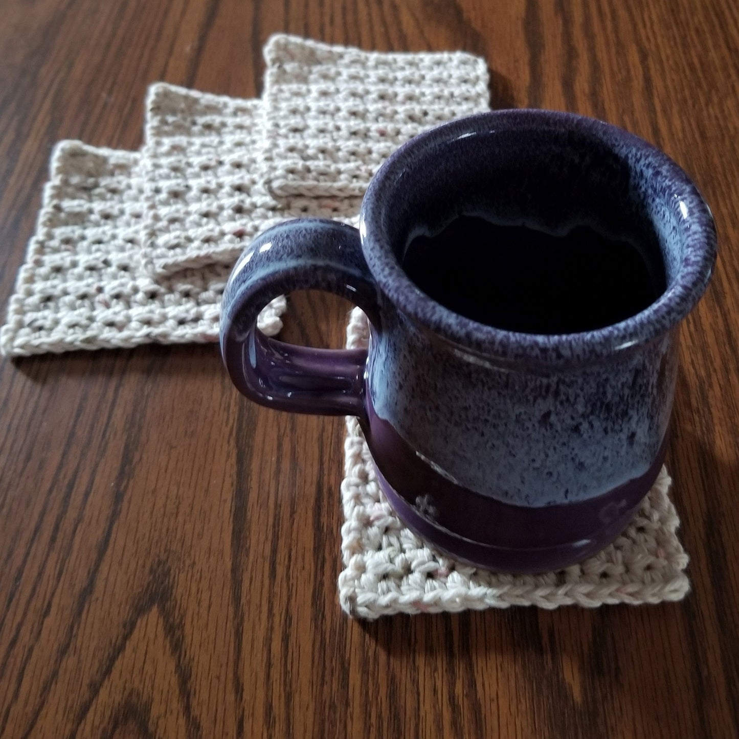 Textured Coasters Crochet Pattern, PDF Digital Download