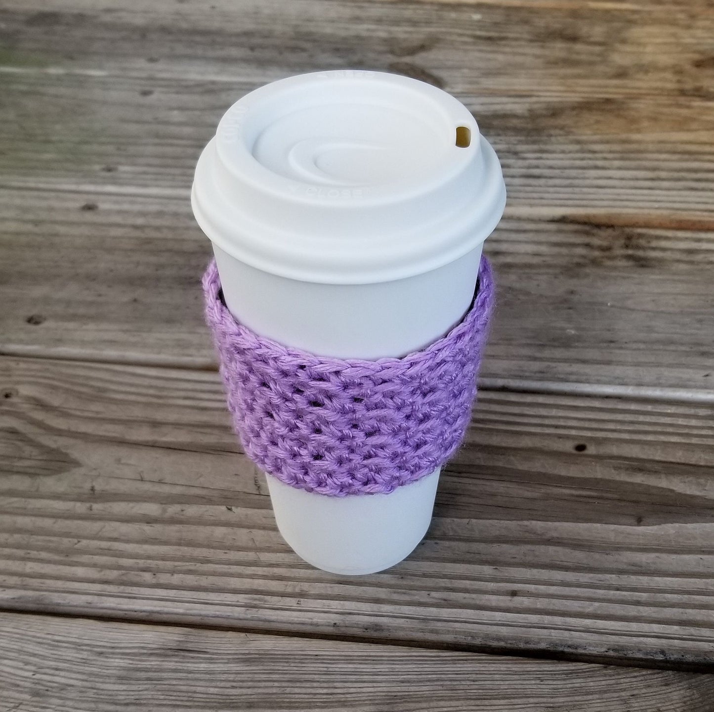 Textured Coffee Cup Sleeve Pattern, PDF Digital Download