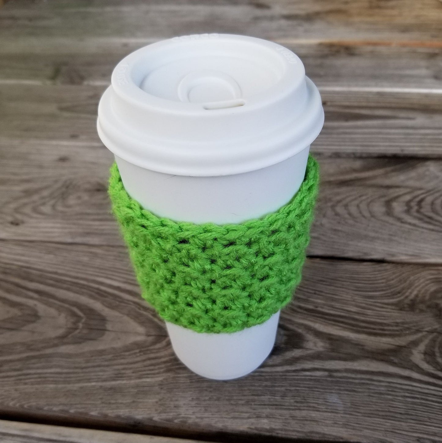 Textured Coffee Cup Sleeve Pattern, PDF Digital Download