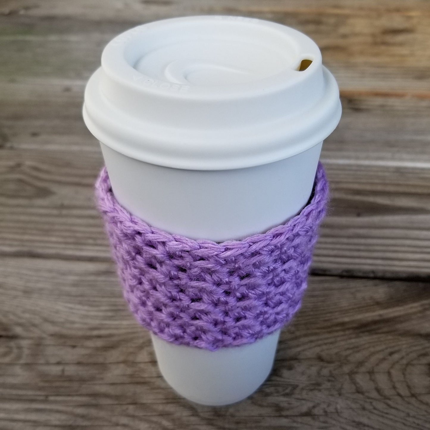 Textured Coffee Cup Sleeve Pattern, PDF Digital Download