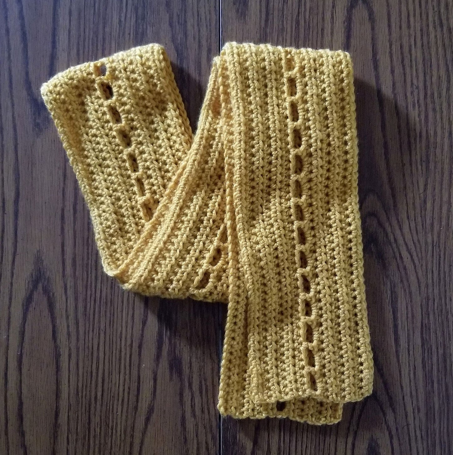 Windowed Scarf Crochet Pattern, PDF Digital Download