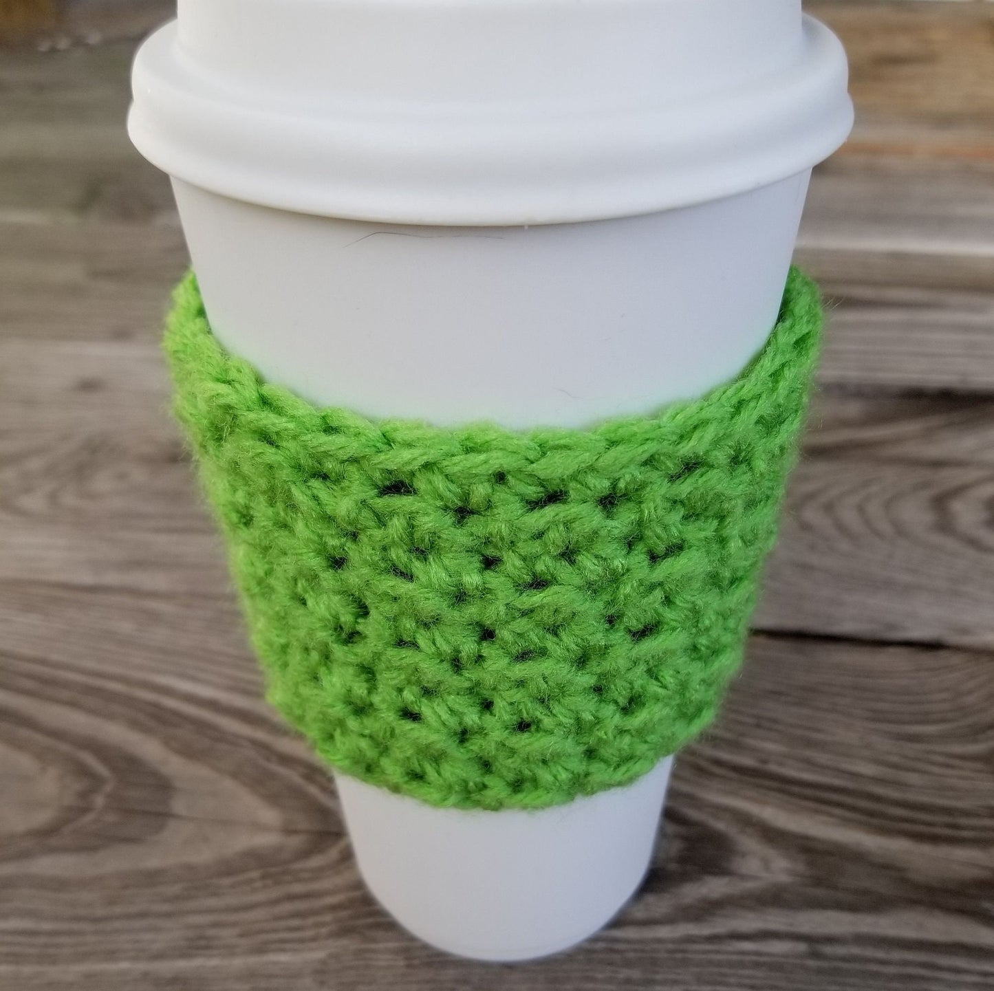 Textured Coffee Cup Sleeve Pattern, PDF Digital Download