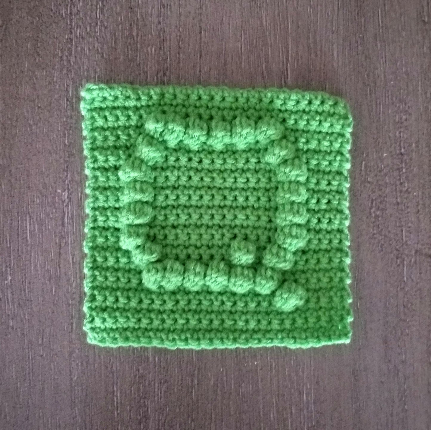Letter Q Bobble Afghan Square Crochet Pattern, PDF Digital Download