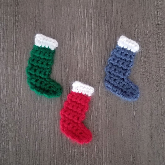 Stocking Applique Crochet Pattern, PDF Digital Download