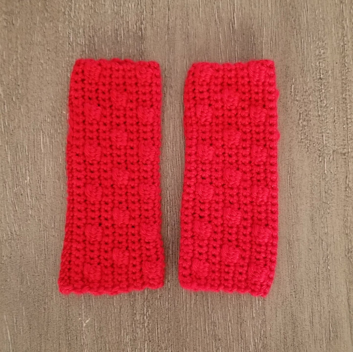 Bobble Fingerless Gloves Crochet Pattern, PDF Digital Download