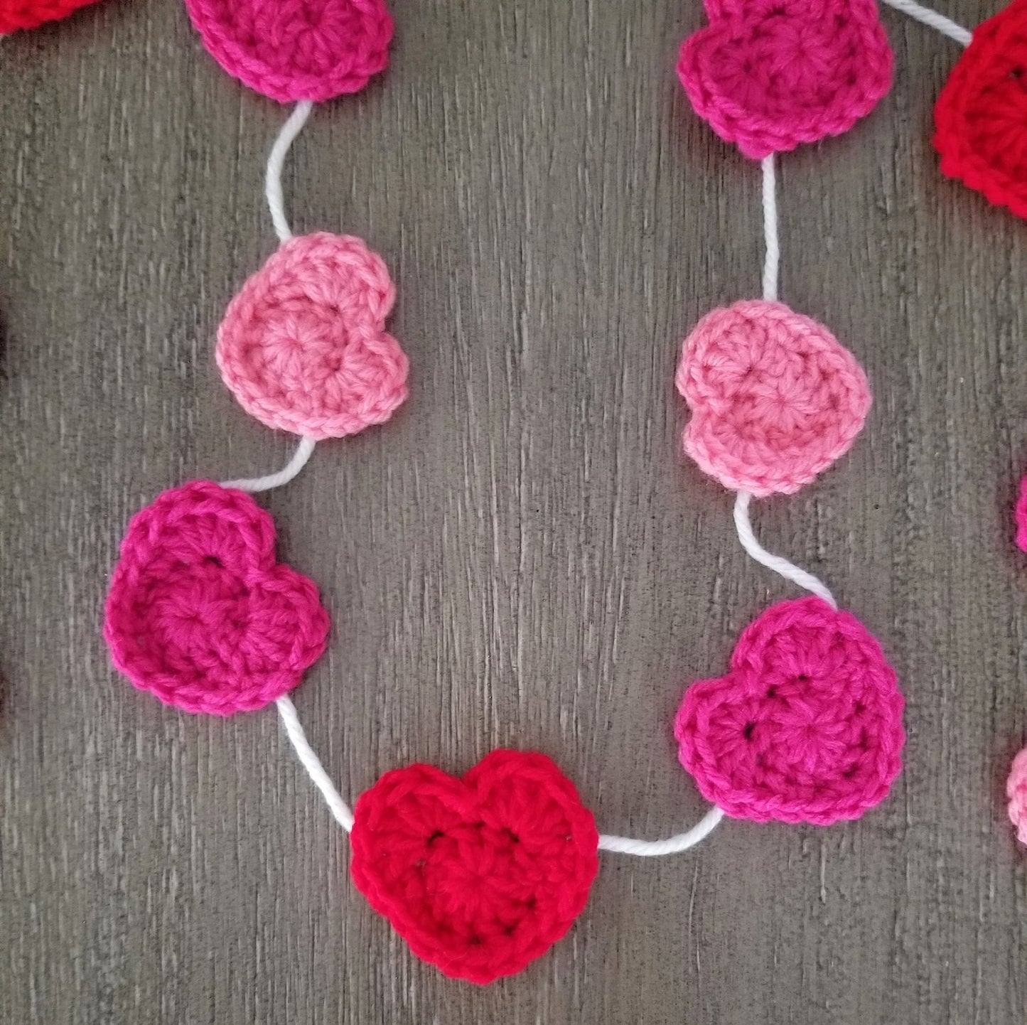 Heart Garland Crochet Pattern, PDF Digital Download