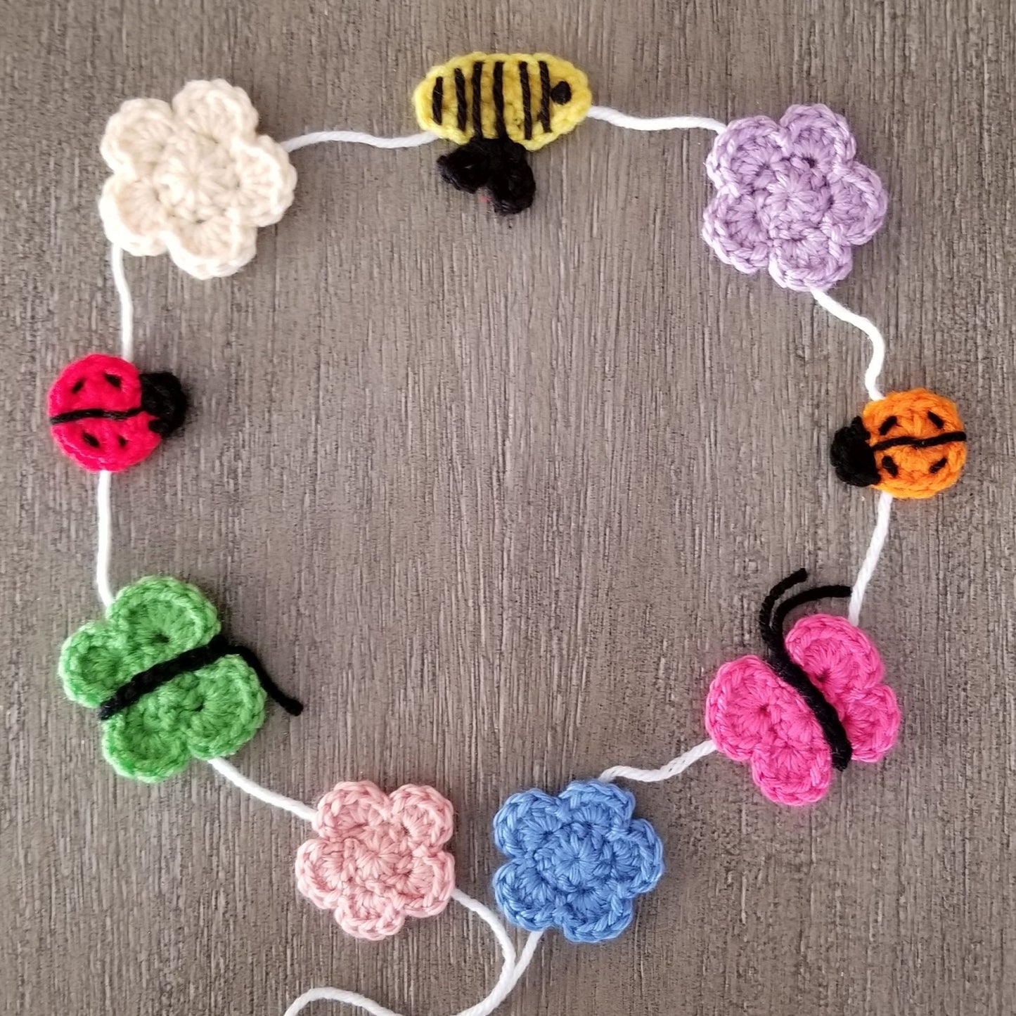 Springtime Garland Crochet Pattern, PDF Digital Download