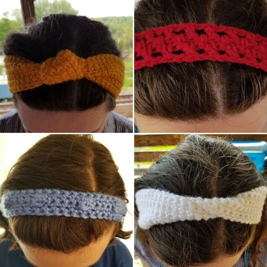 Headbands Crochet Pattern Bundle, PDF Digital Download