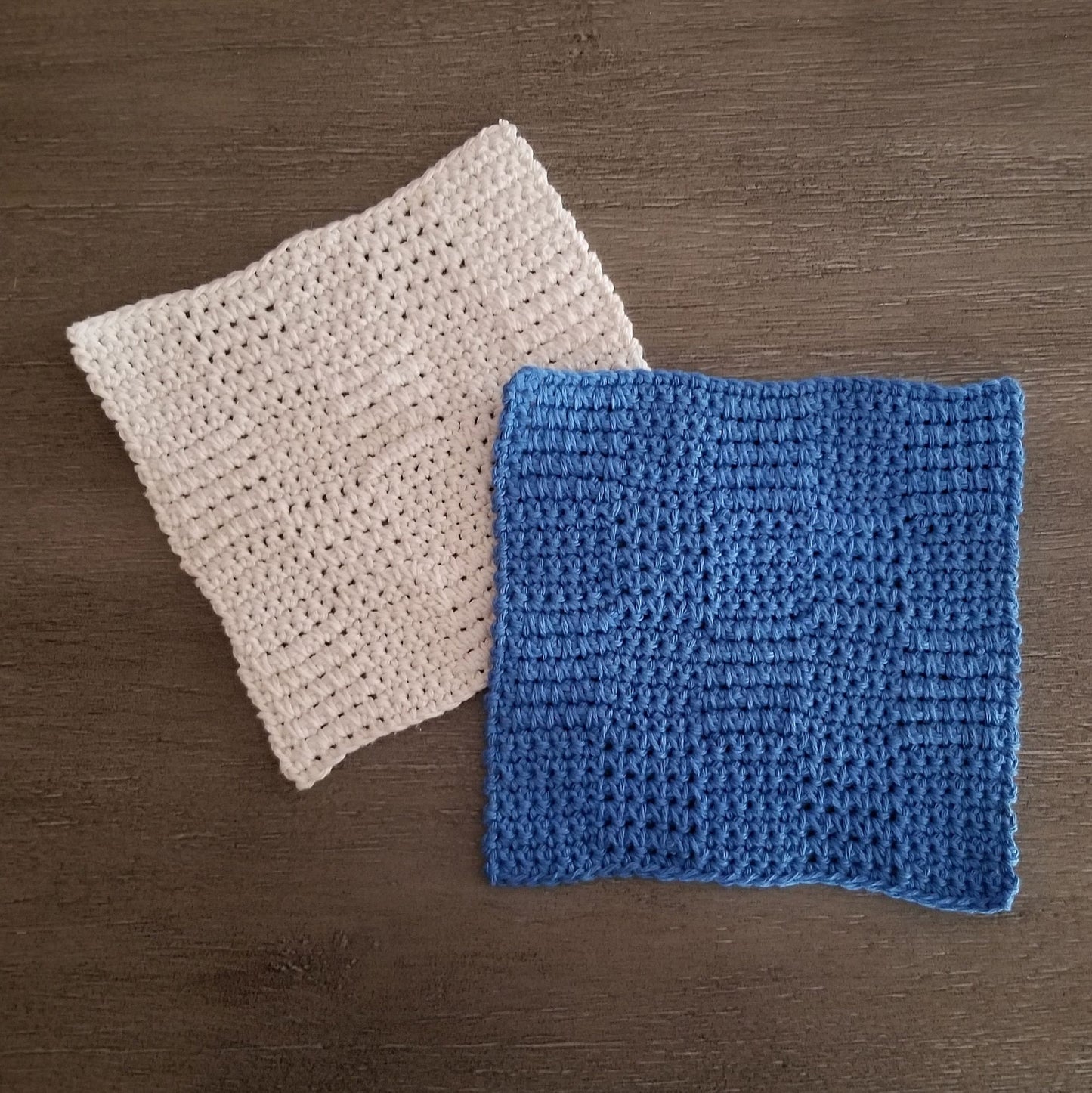 Spiked Squares Dishcloth Crochet Pattern, PDF Digital Download