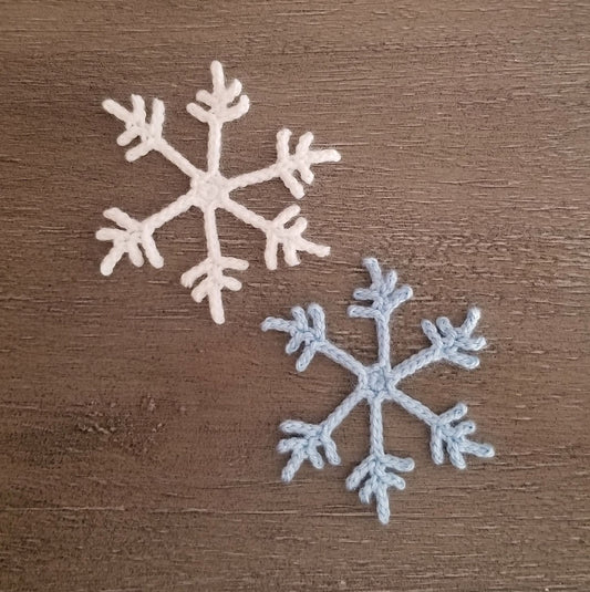 Snowflake Applique Crochet Pattern, PDF Digital Download
