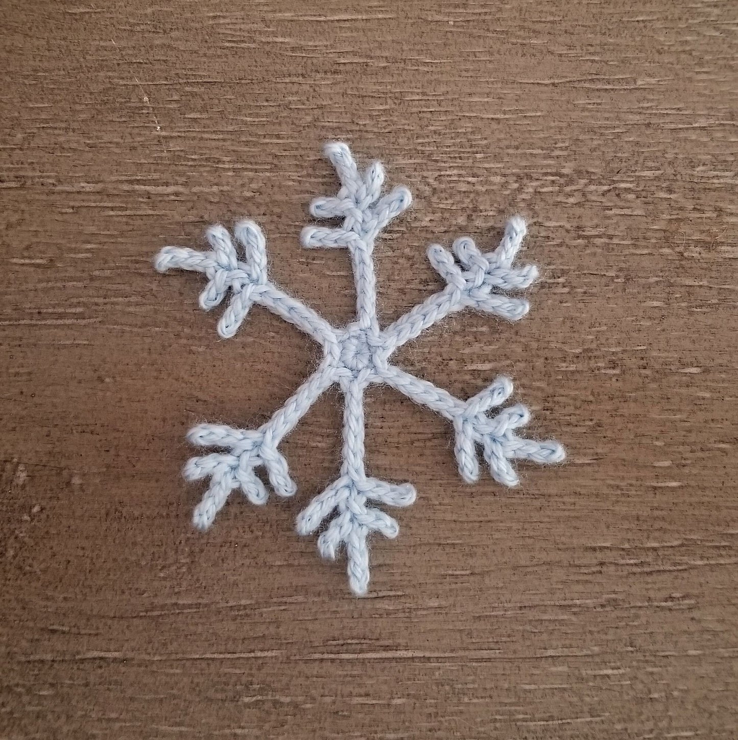 Snowflake Applique Crochet Pattern, PDF Digital Download