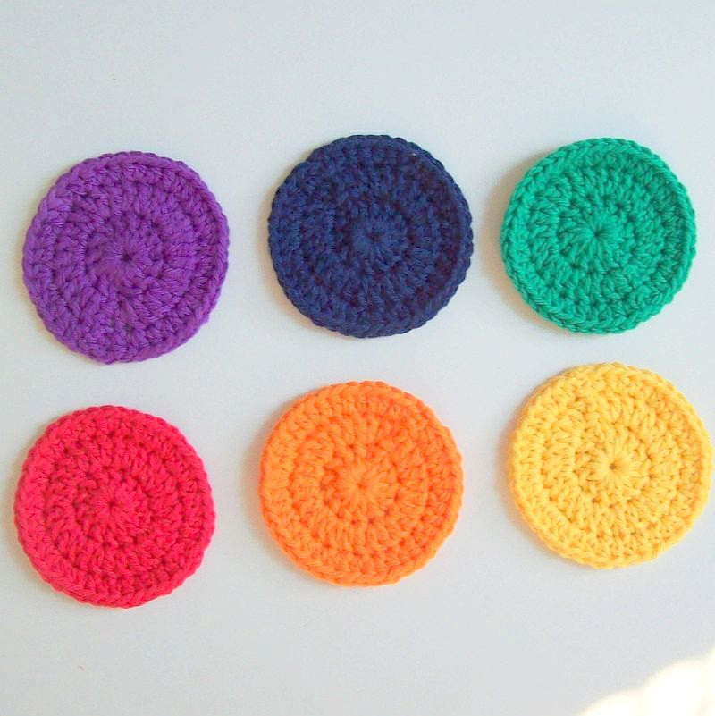 Circle and Flower Face Scrubbies Pattern PDF