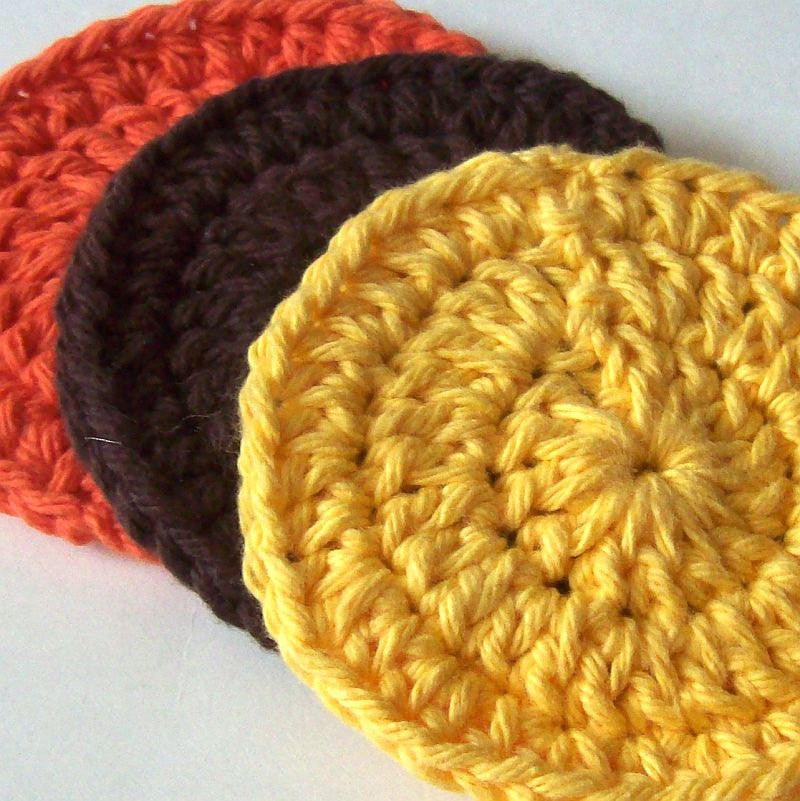 Circle and Flower Face Scrubbies Pattern PDF