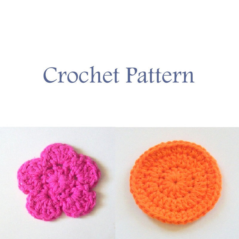Circle and Flower Face Scrubbies Pattern PDF