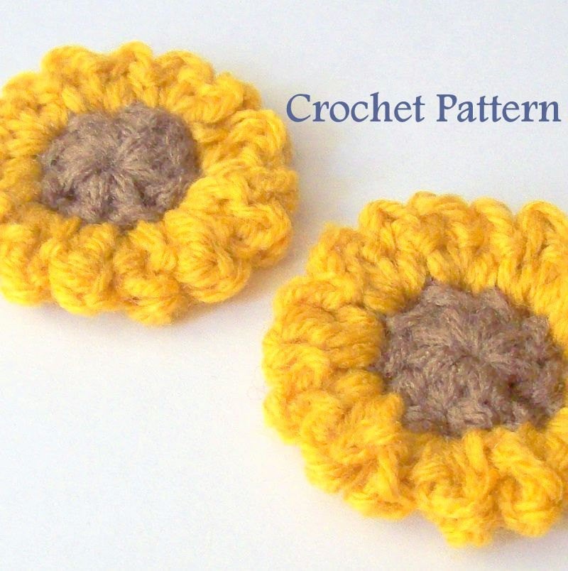 Sunflower Crochet Pattern PDF